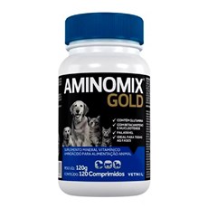 Suplemento Aminomix Gold Caes E Gatos C/120 Comprimidos