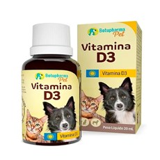 Suplemento Cães e Gatos Vitamina D3 Botupharma - 20mL
