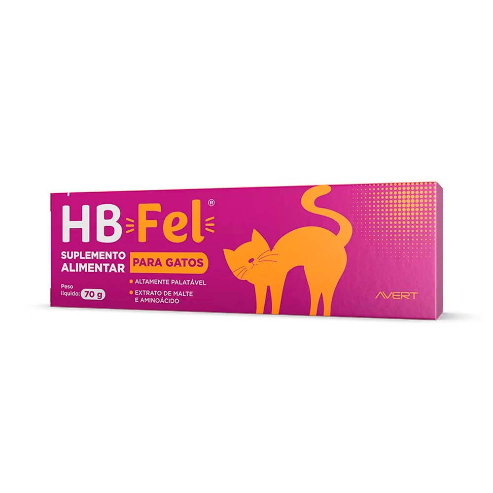 Suplemento HB Fel Para Gatos Pasta Avert – 70g