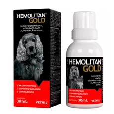 Suplemento Hemolitan Gold Vetnil – 30mL
