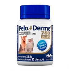 Suplemento Pelo e Derme 750 DHA+EPA Vetnil C/30 Cápsulas
