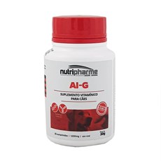 Suplemento Vitamínico Ai-G 1000 Cães Nutripharme C/30 Comprimidos