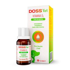 Suplemento Vitamínico Doss Vet Gotas Cães e Gatos Avert - 5mL