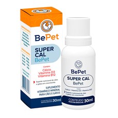 Suplemento Vitaminico SuperCal Caes e Gatos BePet - 30mL