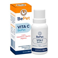 Suplemento Vitaminico Vita C Caes e Gatos Bepet - 30mL