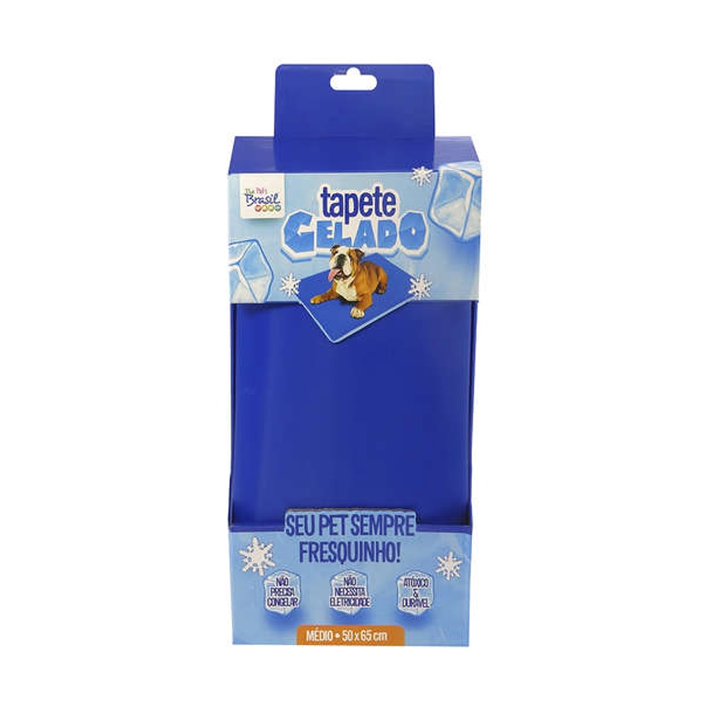 Tapete Gelado Para Cães Azul Grande - The Pets Brasil