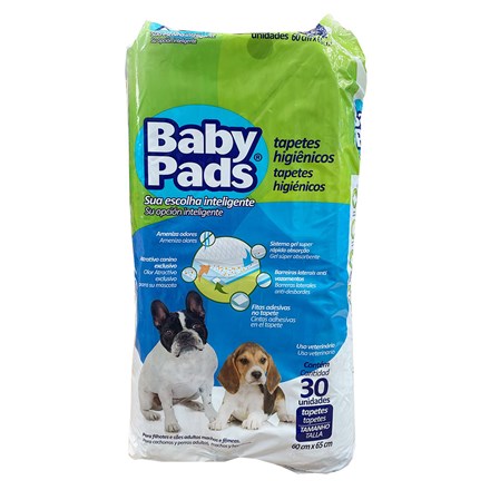 Tapete Higiênico Cães Baby Pads C/30 Unidades