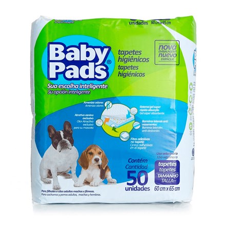 Tapete Higienico Caes Baby Pads C/50 Unidades