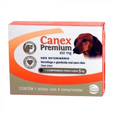 Vermifugo Canex Premium Caes 450mg