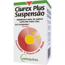 Vermífugo Ciurex Suspensão Cães Vetoquinil - 20mL