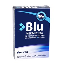 Vermífugo Coveli Blu 600mg C/4 Comprimidos