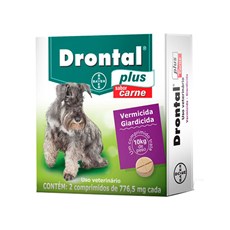 Vermifugo Drontal Plus Caes 10kg (2 com)