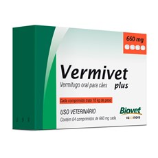 Vermífugo Vermivet Plus Cães Biovet – 660mg