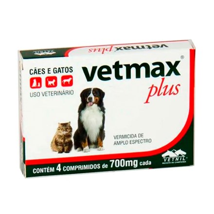 Vermífugo Vetmax Plus Cachorros e Gatos: Combate as Pulgas