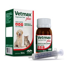 Vermífugo Vetmax Plus Cães e Gatos Suspensão Oral Vetnil  30mL