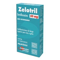 Zelotril Agener 50mg Para Cães E Gatos C/ 12 Comprimidos